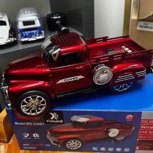 NIB Red Wireless Bluetooth Truck Speaker usb charging truck 👀💯